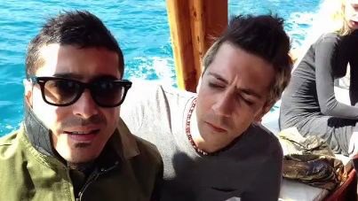 Ferman ve Yağmur teknede :D